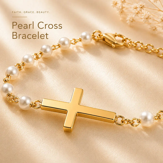 INNERA™ Pearl Cross Bracelet